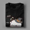Novelty Dudu Bubu Halloween Bat T-Shirt Men Crewneck Pure Cotton T Shirt  Short Sleeve Tee Shirt 4XL 5XL 6XL Clothing