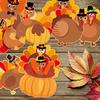 Ceiba Tree Thanksgiving Turkey Cutouts Turkey Bulletin Board Decorations Fall Cut-Outs Decor for Classroom Party Home