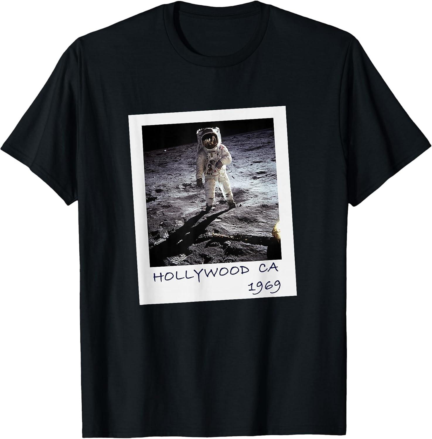 NEW LIMITED! Fake Moon Landing Conspiracy Theory Funny Tee - MADE IN USA L
