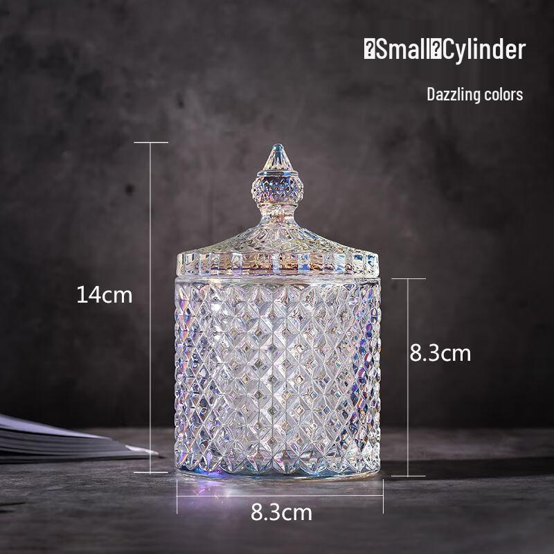 Dazzling Crystal Glass Candy & Storage Jar Set