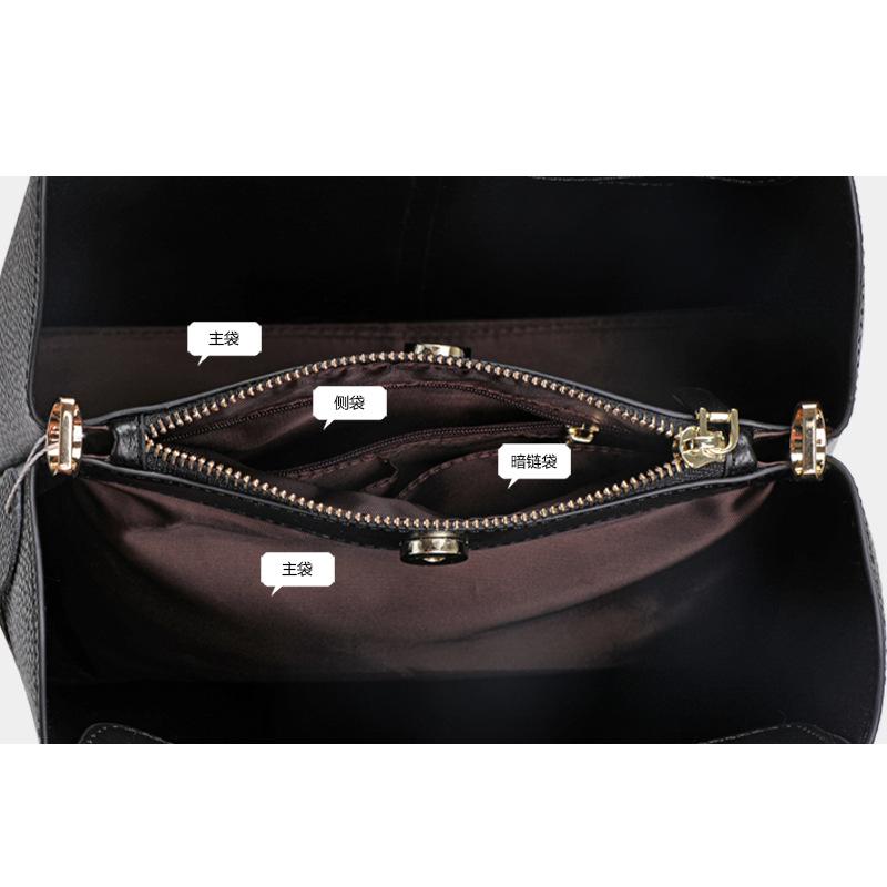 Dámská kabelka z hovězí kůže první vrstvy, nová dámská kabelka z pravé kůže, dámská crossbody taška s velkou kapacitou přes jedno rameno