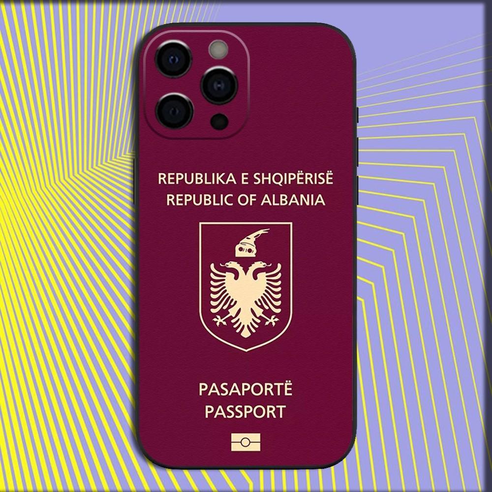 Funny Albania Albanians Flag Phone Case For iPhone 17 16 15 14 13 12 11 Pro Max Mini SE 7 8 Plus 17E Air Shockproof Soft Cover