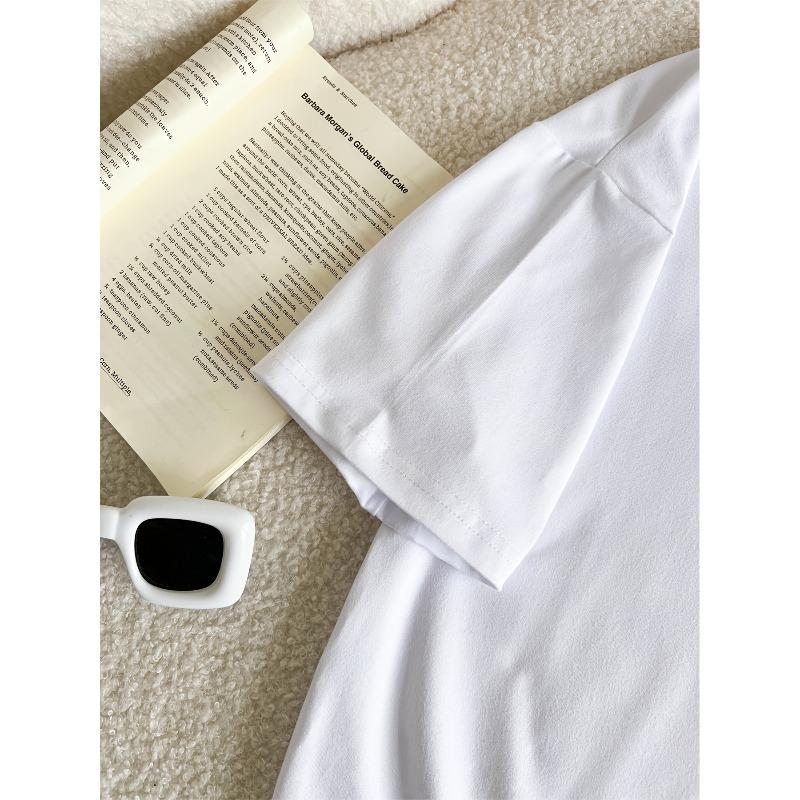 European Sizes  Children's Boys' Loose Short-Sleeve T-Shirt for Middle and Older Kids