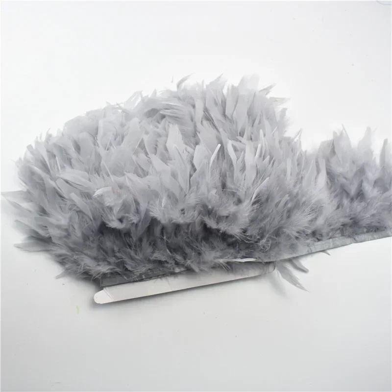 Colored Fluffy Turkey Feathers Trim Tassel Fringe Ribbon Marabou Feather Tape Boa Sewing Costume Clothing Accessories Decoration