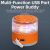 USB Rechargeable Camping Lamp with String Lights Rechargeable Retractable Waterproof Indoor/Outdoor Portable Lamp Suitable for Camping