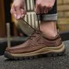 Meeste käsitsi õmmeldud moekad mokassiinid Mokassiinid Kõrge kvaliteediga Hingavad Meeste vabaajajalatsid Välitingimustes Meeste tossud Suur suurus 48