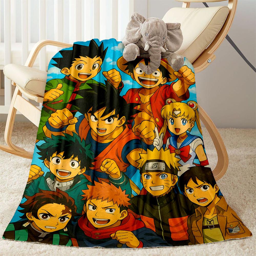 One Piece Adventure Flannel Blanket-Soft and Suitable for Sofas,Beds,Offices,Travel,All Seasons,Great Gift for Holidays and Birthdays.