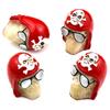 Bashineng Car Tire Valve Stem Caps 4pcs Skull Head Valve Cap Cover Universal Fit