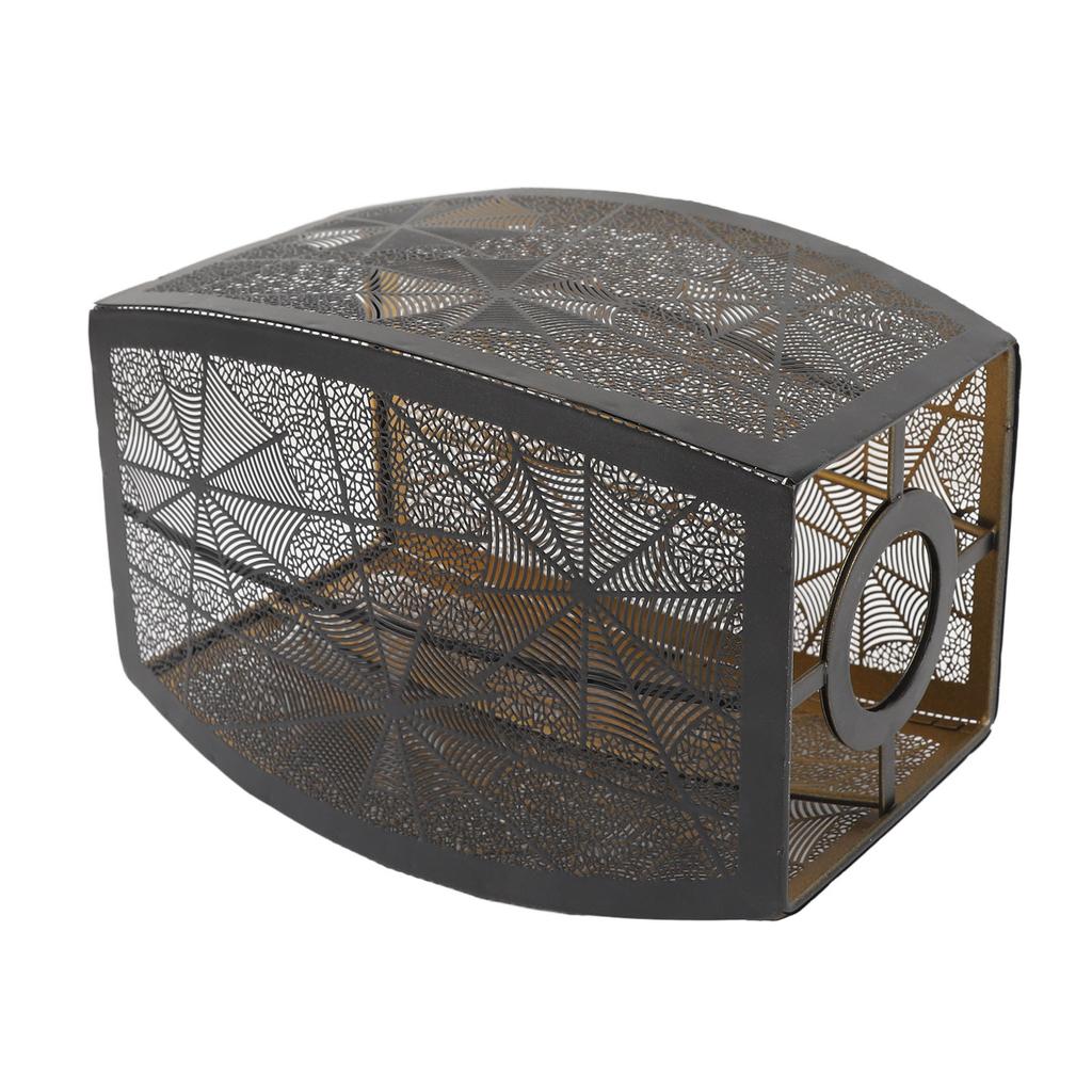 Metal Lamp Shade E26 E27 Iron Spider Web Style Hollow Out Decorative Lampshade Cover for Table Wall