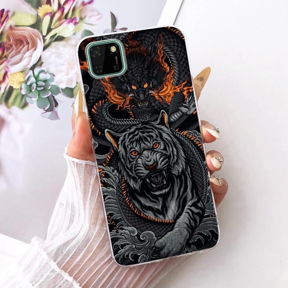 For Huawei Y5p Case DRA-LX9 Cute Lion Fashion Painted Cover Soft Silicone Phone Case For Huawei Y5p Honor 9S Honor9S Fundas Bags