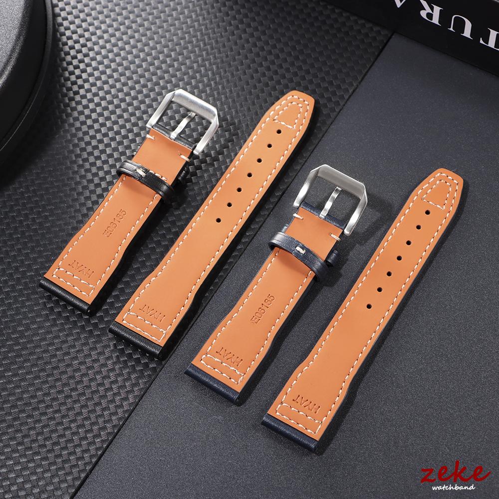 20mm 21mm Cowhide Watch Strap for IWC Pilot Portugieser Portofino Watchband Men Women Business Soft Calfskin Watch Bracelet