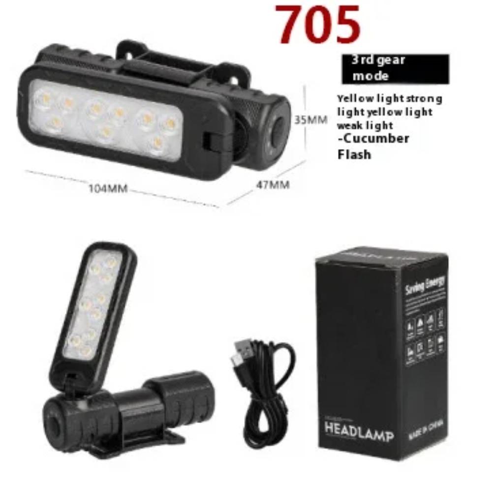 USB Rechargeable Headlamp Portable Flashlight COB LED Work Light  Rotatable Magnetic and Waterproof Lamp for Car Repair
