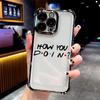 Friends Hot TV Show Plating Phone Case For Samsung A37 A57 A07 A36 A16 A06 A35 A55 A25 A26 A15 A54 A34 A24 A14 A05 A04 4G 5G