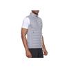Asics Solid Color Outdoor Casual Sports Zip-Up Stand Collar Warm Down Vest Men Vests Gray 2031E441-020