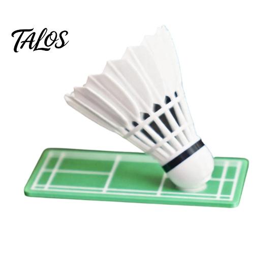 Talos Rotating Car Badminton Ornament with Swivel Mechanism, Shuttlecock Dashboard Decoration for Interior, Gift Sports Lovers
