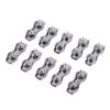 10pcs Stainless Steel M3 Duplex Clips Sturdy Design Wire Rope Clips Cable Management