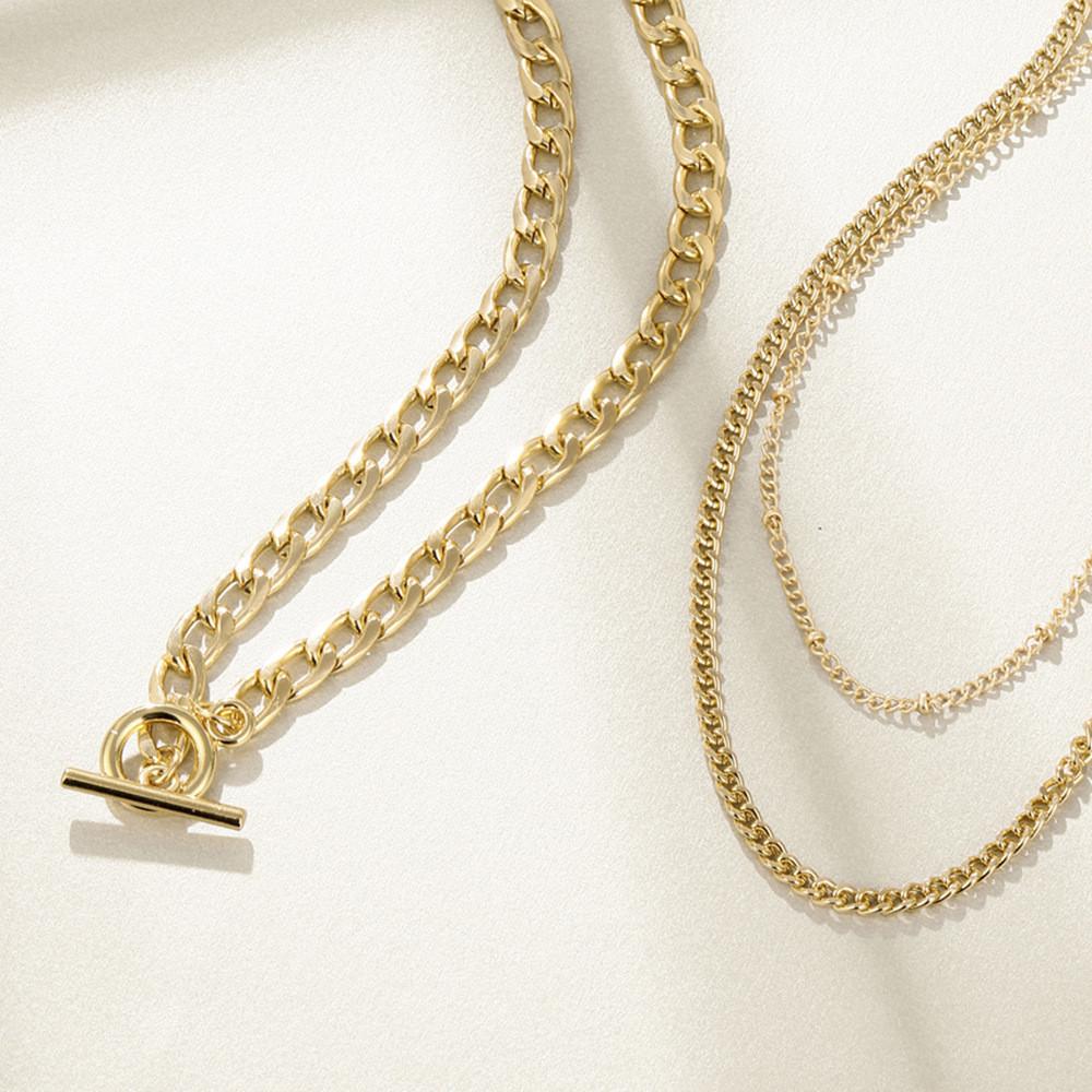 Trendy Alloy Collar Necklace With Three Layers Perfect For Fashion Lovers