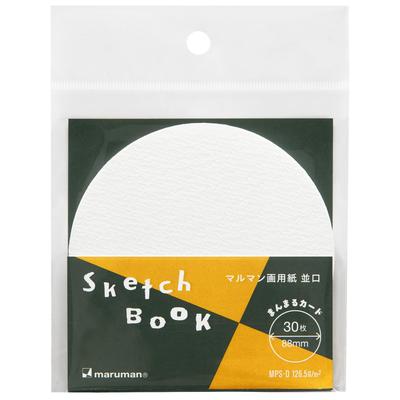 Maruman Card Round Coaster Sketchbook Drawing Paper, Regular Size, Loose Paper, 30 Sheets, 2025 Sketchbook Day Limited Edition, CSB1