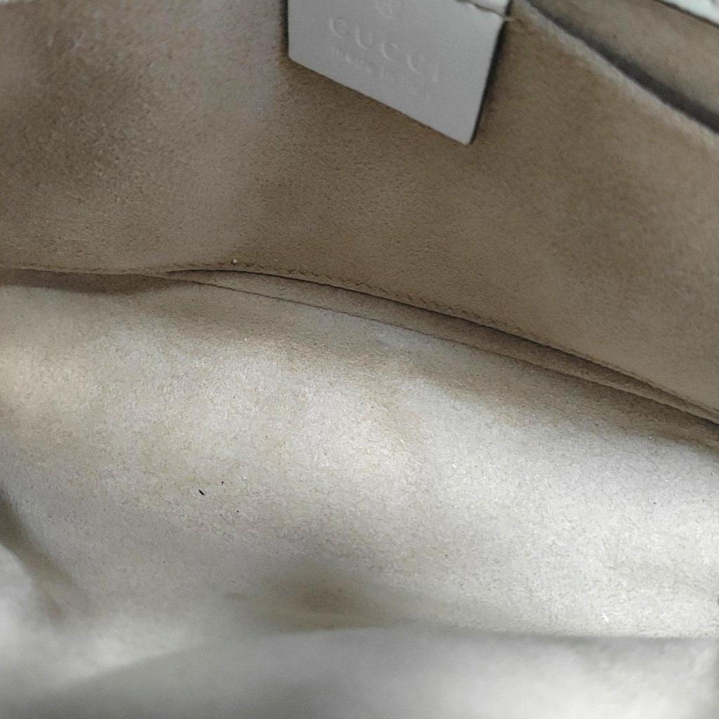 [Pre-Owned] Gucci GG Marmont Matelassé Mini Bag 'White' - Good #BI8M2W