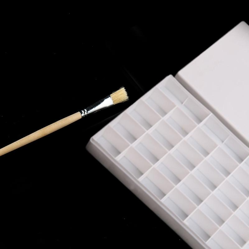 Aquarellfarben Palette Box 24 Vertiefungen 36 Vertiefungen Reisefarbkasten Farbmischpalette mit auslaufsicherem Deckel für Künstler Studenten