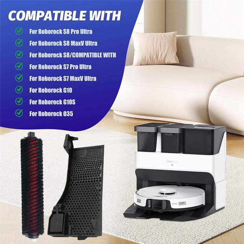 A78E-Replacement Parts For Roborock S7 Pro Ultra, S7 Pro Ultra, G10, G10S, O35-Maintenance Brush& Water Filter Assembly