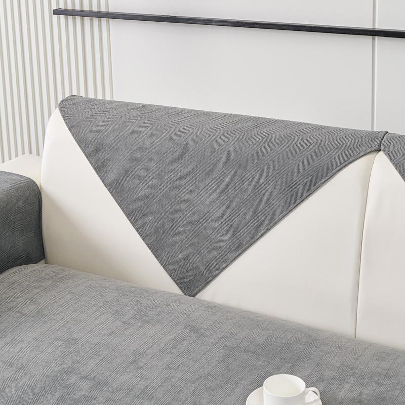 Tekstury Chenille narzuta na sofę uniwersalna antypoślizgowa narzuta na sofę ręcznik Sofa maty ochronne do dekoracji salonu poduszka na sofę