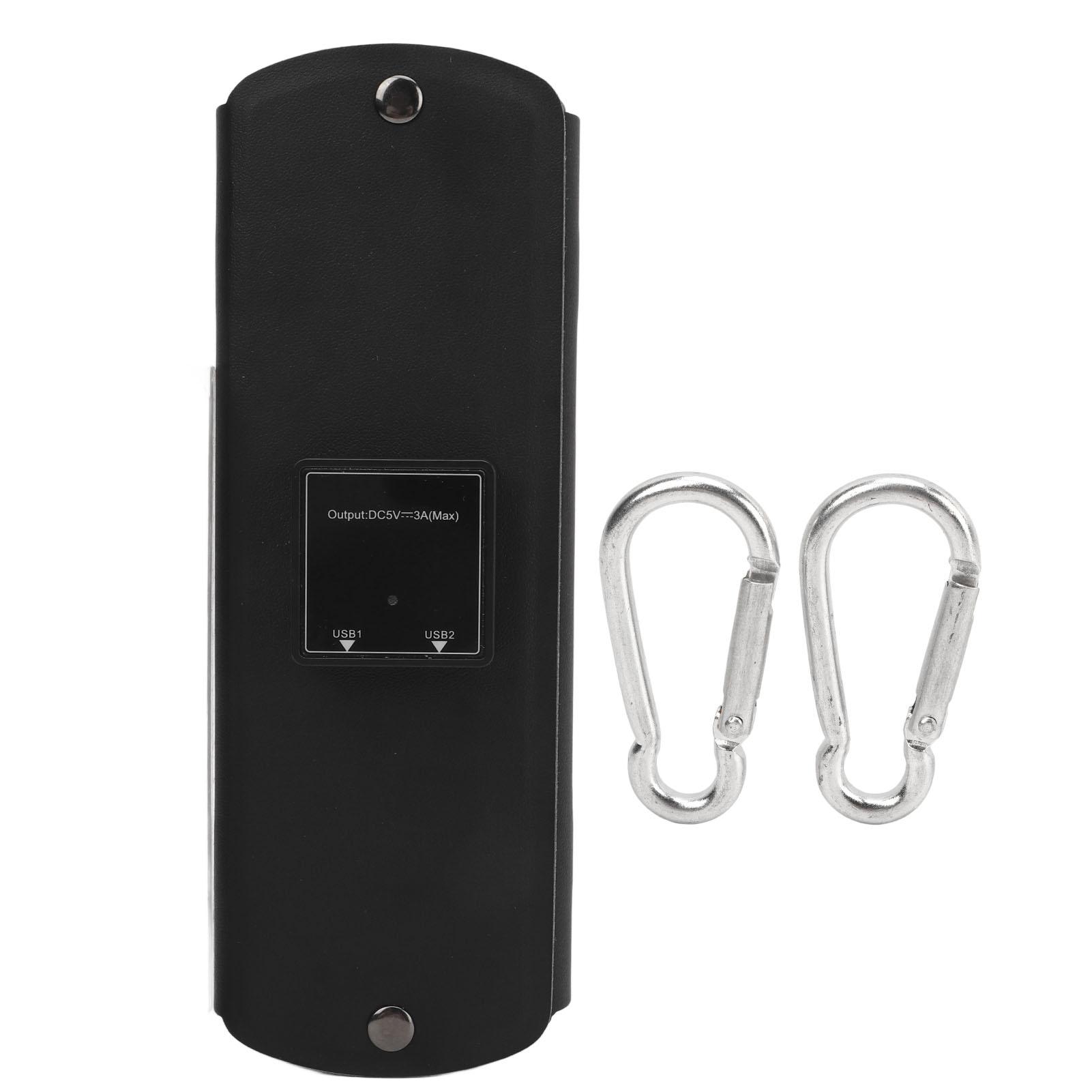 16W Foldable Solar Charger Dual USB Output Portable Folding Solar Panel Charger for Car Cell Phone Outdoor Travel