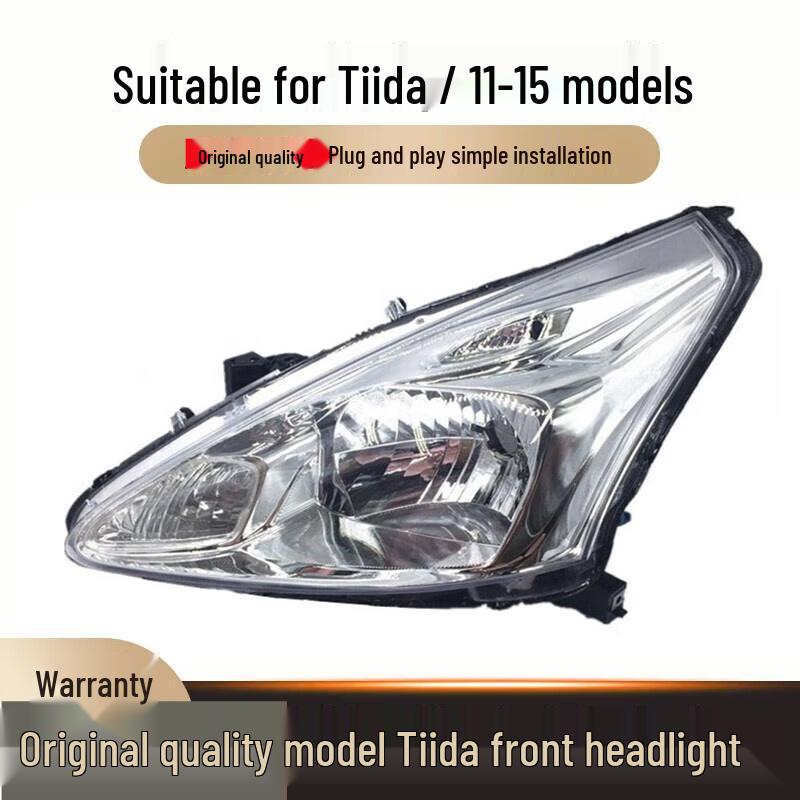 Compatible with New Tiida Models 11-15: Front Headlight Semi-Assembly - Original, Durable Front Lamp Replacement