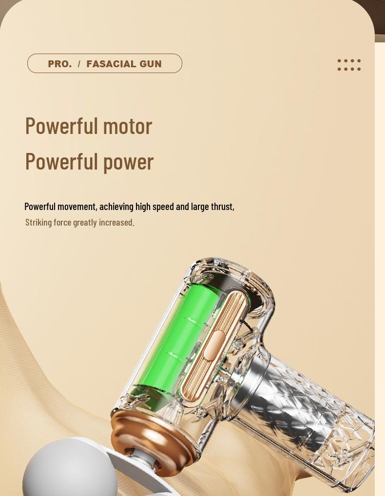 Handheld Angled Fascia Gun: Full Body Electric Massager for Waist, Back, Shoulder, and Neck.
