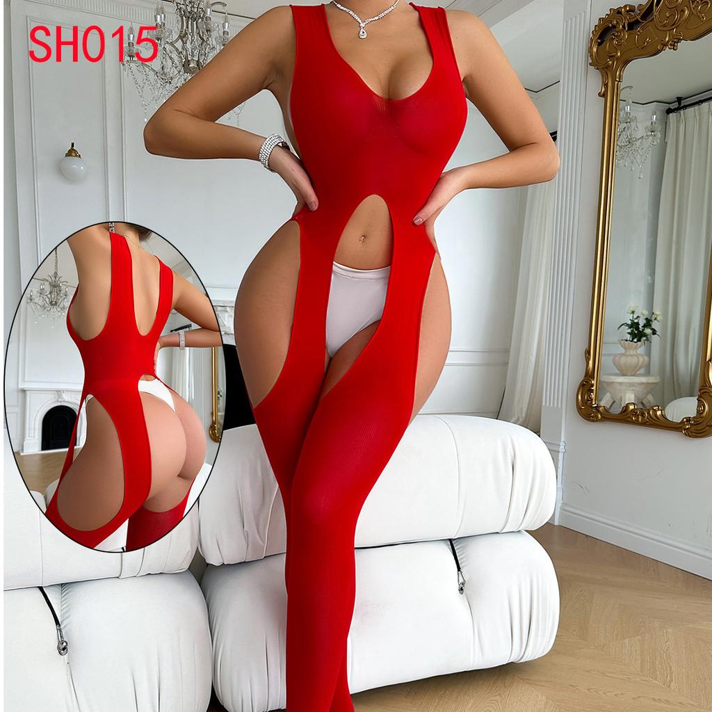 Bielizna Damska Plus Size Seksowna Koszula Nocna Pasjonujące Otwarte Pończochy Pokusa Uniform Bez Pasków Plus Size Namiętność Sh075
