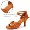 Women Girls Latin Dance Shoes Salsa Tango Ballroom Performance Shoes 7CM