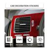 For Honda Civic 8Th 2006-11 Red Carbon Fiber Driver Side Air Vent Cover Trim Component Parts-A87Q