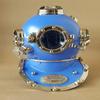 45.72 Cm Blue Scuba Diving Helmet Mark V Deep Diving Divers Helmet Home, Office Decor
