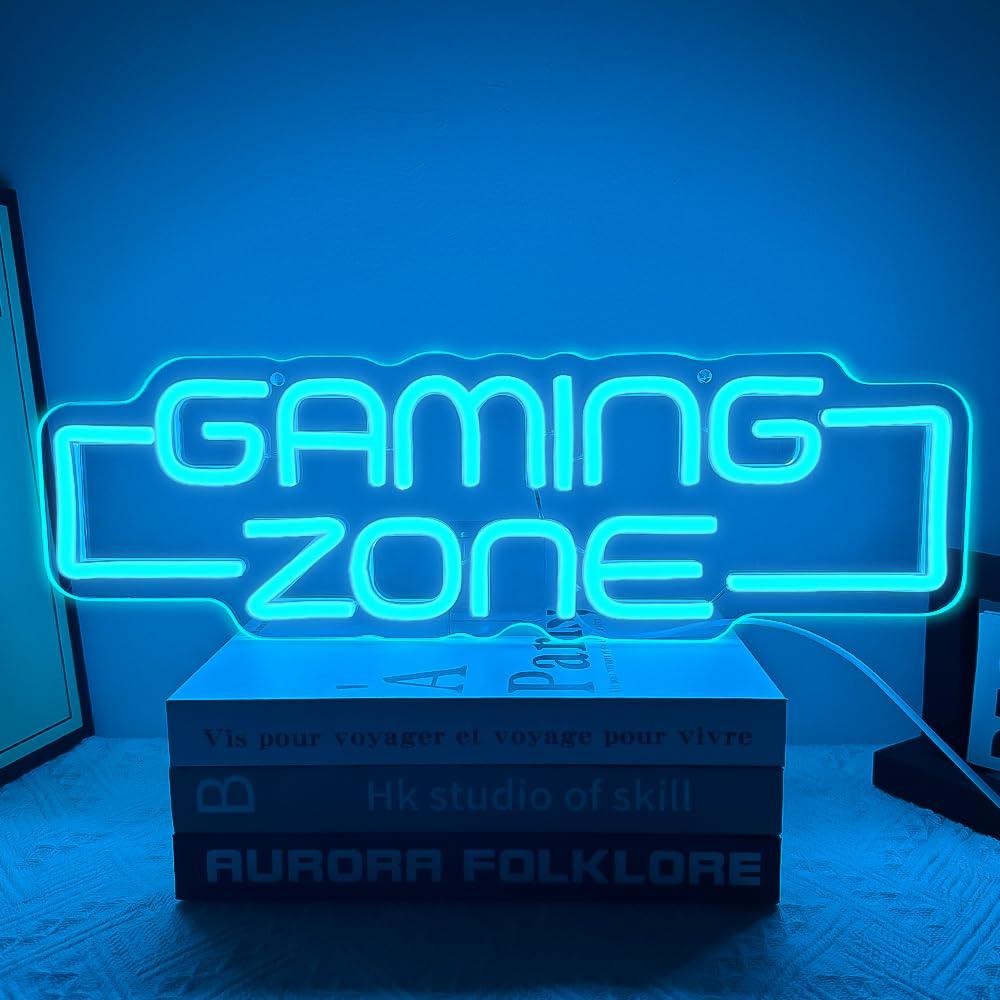 Game Zone Neon Sign,Gamer Neon Light for Game Room Decor,Gaming Neon Light Signs Gift for Teen Boys Room Decor