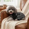 Light Weight Pet Jumpsuit Striped Print Cat Home Wear Pet Loungewear  Small Breed Use
