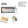 Set di tavolozze per acquerelli Mini kit da viaggio per artisti tascabile, tavolozza compatta con 8/15 colori, kit di miscelazione dei colori di dimensioni portatili