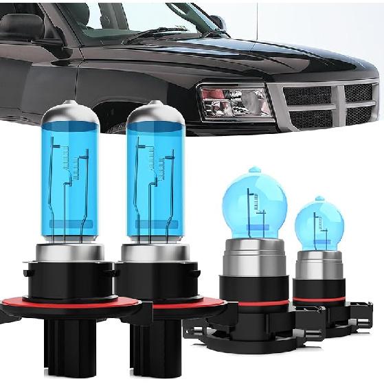 Halogen Headlights Fit For Dodge Dakota 1997-2004 Headlight Bulbs,9007/HB5 High/Low Beam + 880/881/H27 Fog Light Bright Light Combo,Plug And
