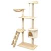 Arbre à chat - vidaXL - 150 cm - Beige - Griffoirs en sisal - Intérieur
