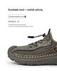 Handmade Men's 2026 New Summer Mesh Hollow Breathable Shoes