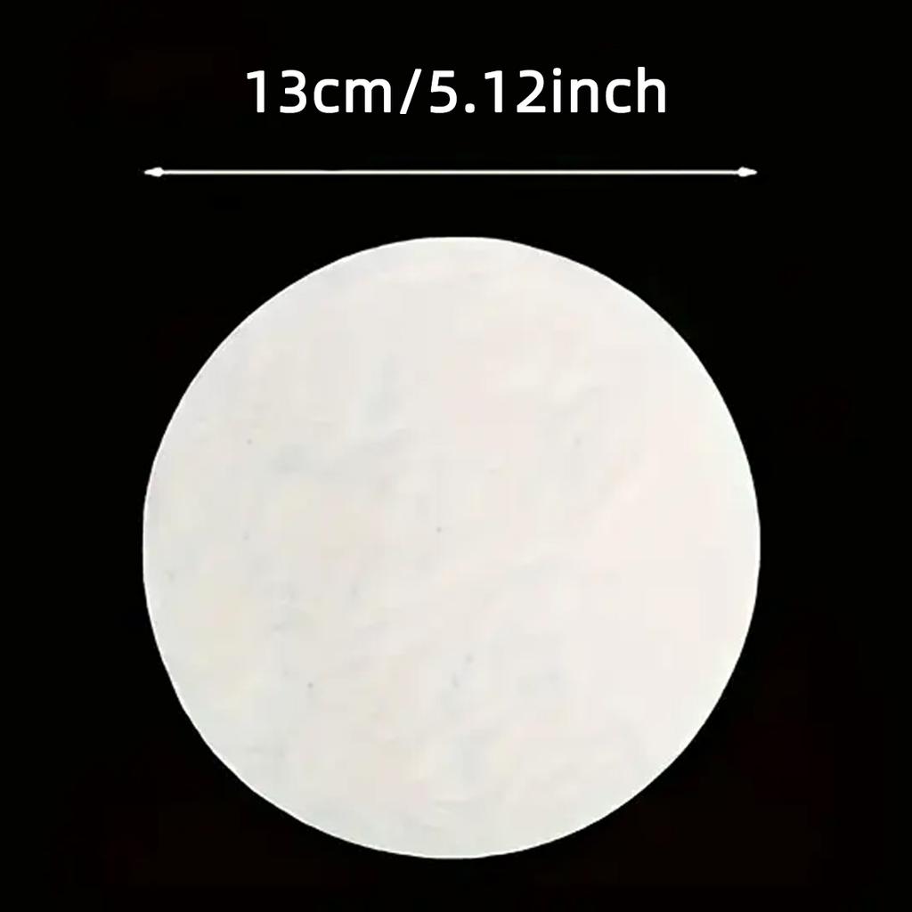 500pcs White Leak Proof Cup Lid Circular Sealing Paper Pad Anti Overflow Paper Suitable For Plastic Beverage Milk Tea Coffee Bev