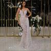 Summer New Women's Dresses Sexy V-Neck Sling Back Gowns with Silver Foil Evening Party Dress