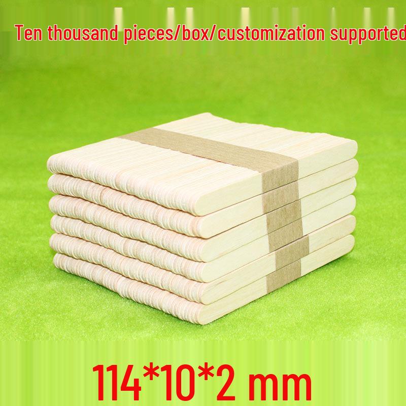 Birch Wooden Popsicle Sticks, 93x10x2mm, Ideal for Ice Cream and DIY Projects, Large Quantity Available.