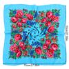 Women Square Scarf Ethnic Hijab Retro Handkerchief Head Wrap Head Scarves Muslim Floral Print Bandana Shawl Headscarf