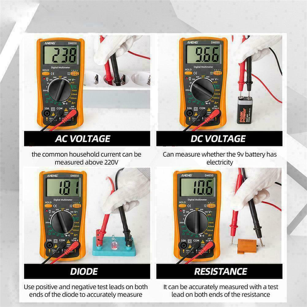 Digital Multimeter Kit Ammeter DM850 Electronics Meter