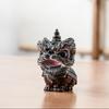 Lion Tea Pet Color-Changing Ornament for Tea Table Decoration Traditional Auspicious Lion Design National Trend Culture Tea Accessory