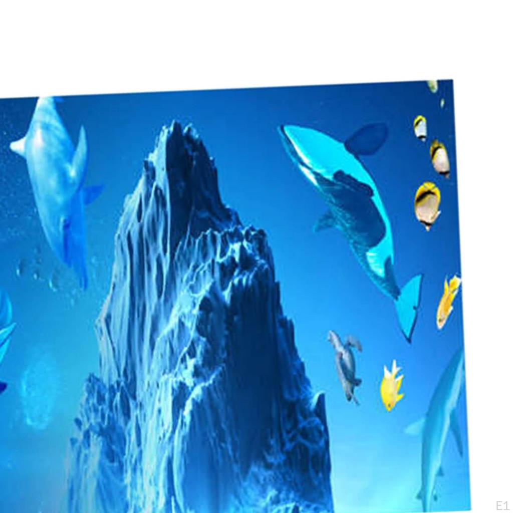 Pegatina, Decoración de Fondo Autoadhesiva, Decoración de Pegatina para Acuario de Agua de PVC