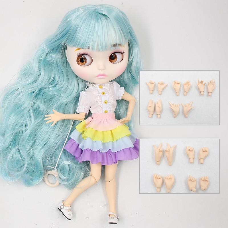 ICY DBS Blyth Doll 1/6 BJD ანიმე თოჯინა ერთობლივი სხეული თეთრი კანის მქრქალი სახე სპეციალური კომბინირებული ტანსაცმელი, ფეხსაცმელი ხელები 30 სმ სათამაშო