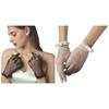 Lace Bridal Gloves with Dot Pattern Easy To Wear Handwear Sheer Gloves for Various Occasion Wedding Ceremony