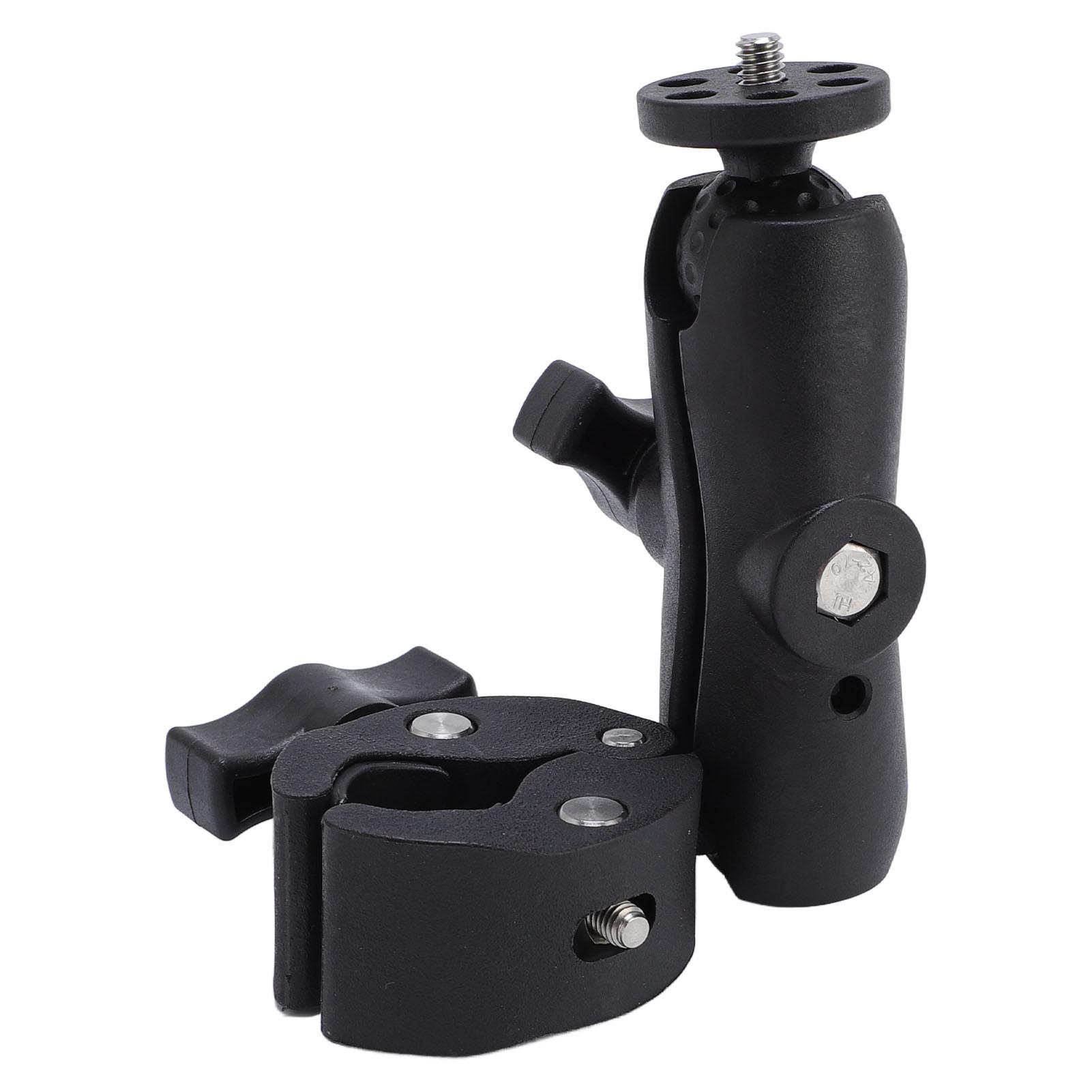 

RV Pole Mount, Aluminum Alloy Bracket for TV Dish On Roof Racks RVs Boats, RV Ladder Pole Mount with Dual Adjustment, Clamp RV Pole Mou