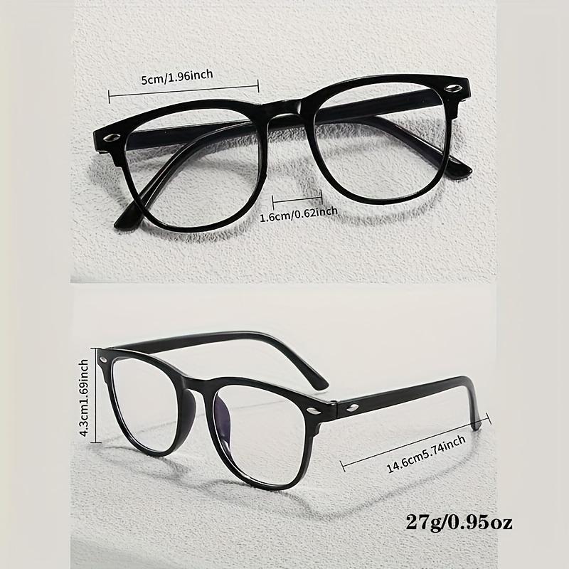2 pairs of retro lightweight round frame glasses with clear lenses - fashionable and versatile